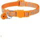 thumbnail image 1 of Reflective Cat Collar With Safety Buckle And Bell, Adjustable Collar For Cats, 19-32 Cm Orange, 1 of 4