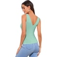 thumbnail image 2 of Women's Spaghetti Strap Knot Back Crop Top Wrap Cami Top, 2 of 5