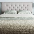 thumbnail image 2 of Bowery Hill Modern Fabric Tufted Queen Panel Headboard in Grayish Beige, 2 of 6