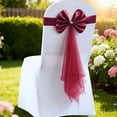 thumbnail image 4 of WMGHA Christmas Chair Back Bow - Reusable Holiday Chair Tie Decorations, Adjustable Chair Sash for Christmas Party, Thanksgiving,Holiday Dinner, Harvest Dinner, Banquet,Reception,New Year Decor, 4 of 4