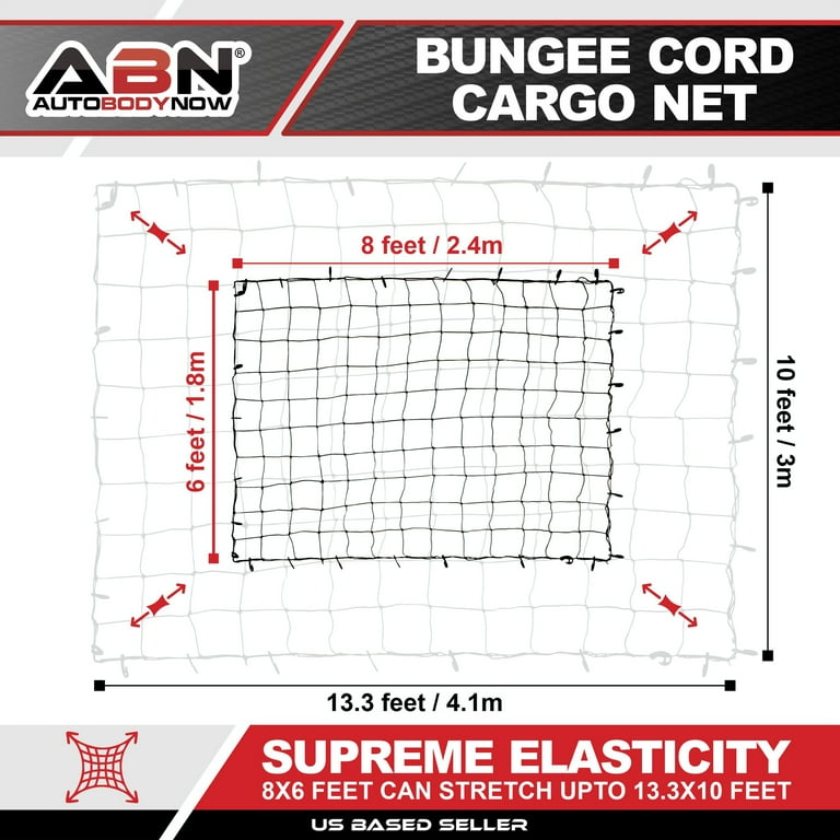 ABN Heavy Duty Cargo Net with Nylon Hooks 72
