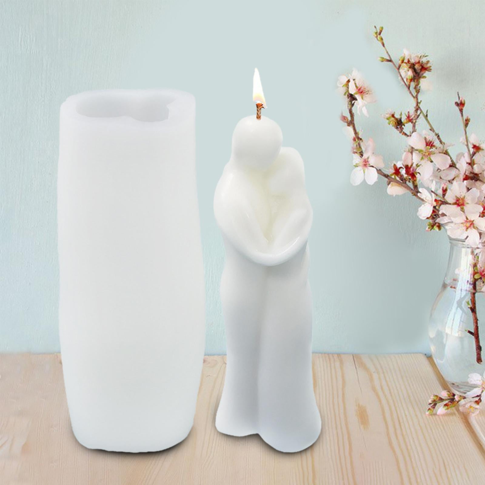 Silicone Candle Valentine Gifts Ornaments crafts Human Figure Candle for Soap Plaster Candle Making Supplies B