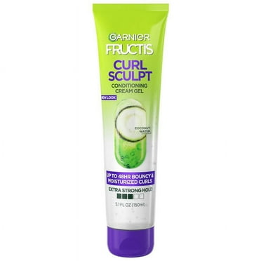 Garnier Fructis Style Curl Sculpt Conditioning Cream Gel, For Curly Hair 5.1 fl oz Pack of 3