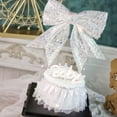 thumbnail image 4 of Coofit Bow Cake Topper Large: Glitter Birthday Cake Pick Cake Decoration for Wedding, 4 of 8