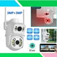 thumbnail image 5 of Dual Lens HD 6MP WiFi IP Camera Wireless Outdoor CCTV PTZ Home Security IR ICSEE, 5 of 23