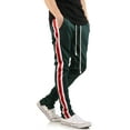 thumbnail image 2 of Ma Croix Mens Premium Hip Hop Skinny Fit Taped Stripe Track Pants, 2 of 6