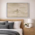 thumbnail image 4 of Framed Canvas Wall Art Minimalist Misty Mountain Landscape Print for Living Room Decoration - 24"x36" WHITE, 4 of 8