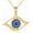 C-Evil Eye, variant on DOLIOX 14k Real Gold Evil Eye Pendant Necklace Cubic Zirconia Eye Protection Jewelry Gifts for Women