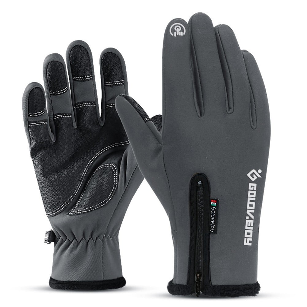 Winter Fleece Lined Waterproof Windproof Thermal Gloves Cycling Walking Skiing