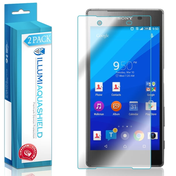 2x Illumi Aquashield Clear Screen Protector Cover For Sony Xperia Z6 Walmart Com Walmart Com