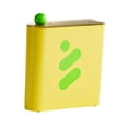 thumbnail image 1 of Caja de almacenamiento para mascarillas de maquillaje, contenedor multifunción, ahorro, dispensador compacto amarillo, 1 of 9