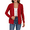 ·Red, variant on Cardigan Button Down Shirts for Woman Long Sleeve Casual Lightweight Sweaters with Pockets