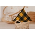 thumbnail image 6 of 16" x 16" Simply Daisy Buffalo Plaid Polyester Accent Pillow, Golden Mustard Qty 1, 6 of 6