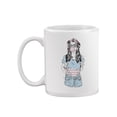 thumbnail image 1 of Girl With A Bubble Of Gum Mug - Image by Shutterstock, 1 of 4