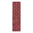 thumbnail image 3 of Unique Loom Trellis Shag Collection Area Rug - Ruth (2' 7" x 10' Runner Burgundy Red/Ivory), 3 of 10