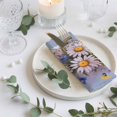 thumbnail image 3 of Cloth Napkins Set of 8 - 20x20 Inches, Watercolor Flowers Washable Reusable Table Napkins, Farmhouse Spring Botanical Daisy Plants Soft & Absortbent Dining Napkin for Party Wedding Hotel Restaurant, 3 of 8