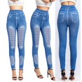 thumbnail image 1 of SMihono Pantalons en Lin pour Femmes Mode Grande Taille Décontractée Leggings Mode pour Femmes Pantalons à Rayures Taille Haute Pantalons Larges pour Femmes, jusqu'à 65 % de Réduction!, 1 of 6