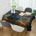 thumbnail image 3 of DEIARA Scary Scarecrow Square Tablecloth 54×54in Polyester Fabric Tablecloth Washable Dust Resistant Wrinkle Resistant, 3 of 9