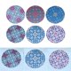 thumbnail image 4 of Posavasos redondos de cerámica con diseño de mandala y portavasos de metal para celebrar la inauguración de la casa. estilo 3, 4 of 9