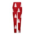 thumbnail image 3 of Besolor Christmas Leggings for Women Snowflake Xmas Trees Printed Holiday Tights High Waisted Workout Gym Pants, 3 of 5