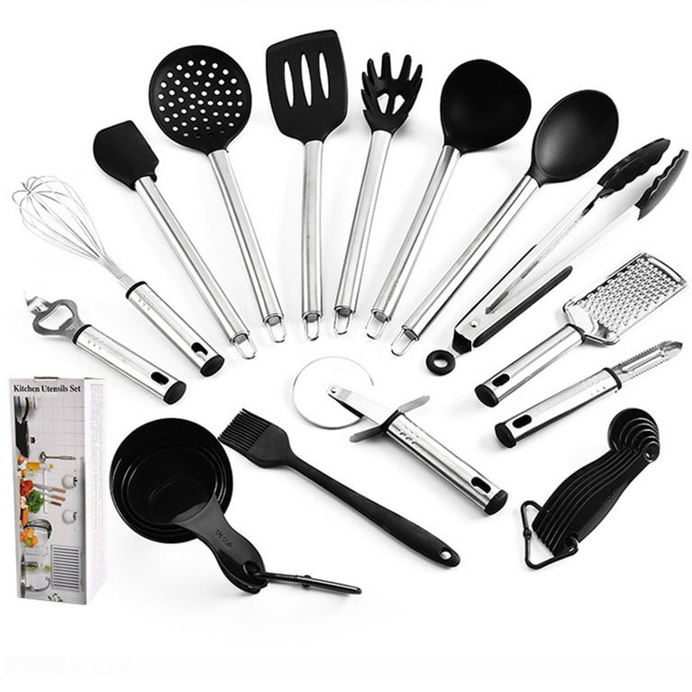 304 Stainless Steel Kitchen Utensil Set - Non-stick Cooking Tools