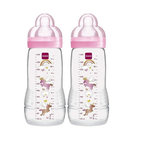 MAM 11 fl oz Easy Active Baby Bottle - Girl - 2pk