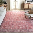 thumbnail image 2 of SAFAVIEH Vintage Serapi Chadwick Oriental Machine Washable Area Rug, Red/Navy, 8' x 10', 2 of 12