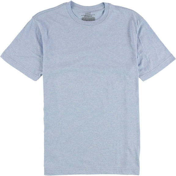 Alfani Mens Plain Basic T-Shirt, Blue, Small