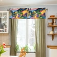 thumbnail image 3 of Yayeee Kitchen Valance Rod Pocket 54" x 18" Living Room Window Curtain, Art Path, 3 of 6