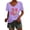 Purple, variant on HOWPAY Womens Summer Tops Short Sleeve V Neck Tees Loose Fit Baggy Work Pullover Lightweight Comfy Vintage Y2K Clothes Black L
