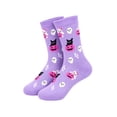 thumbnail image 2 of Halloween Fuzzy Socks Coral Fleece Funny Novelty Fluffy Socks Girls Ladies Warm Home Hosiery, 2 of 6