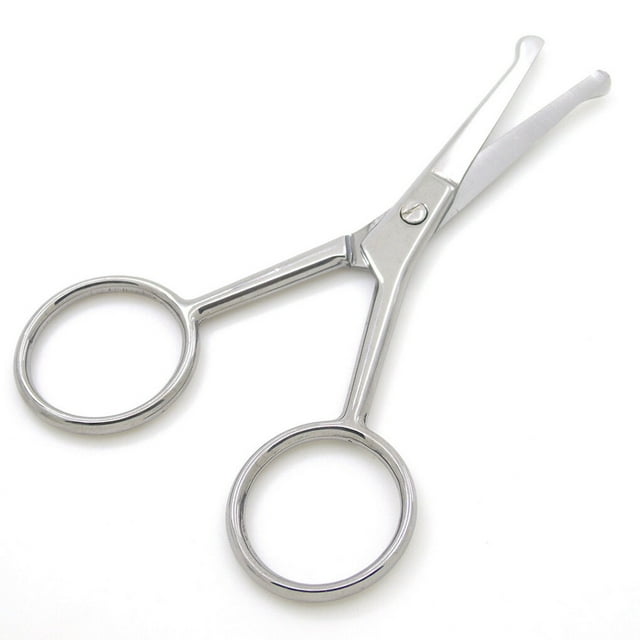 105 MM Mustache Scissors Fashionable Durable Different Colors Exquisite Appearance Easy Installment High Gloss Beauty Clipper Bright Silver
