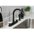 thumbnail image 4 of Kingston Brass FB7790PXSP Victorian 8" Centerset Kitchen Faucet with Sprayer, Matte Black, 4 of 5