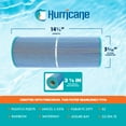 thumbnail image 3 of Hurricane 4 Pack HF5374-01M Elite Aseptic Pool Spa Filter Cartridge Replacement, 3 of 9