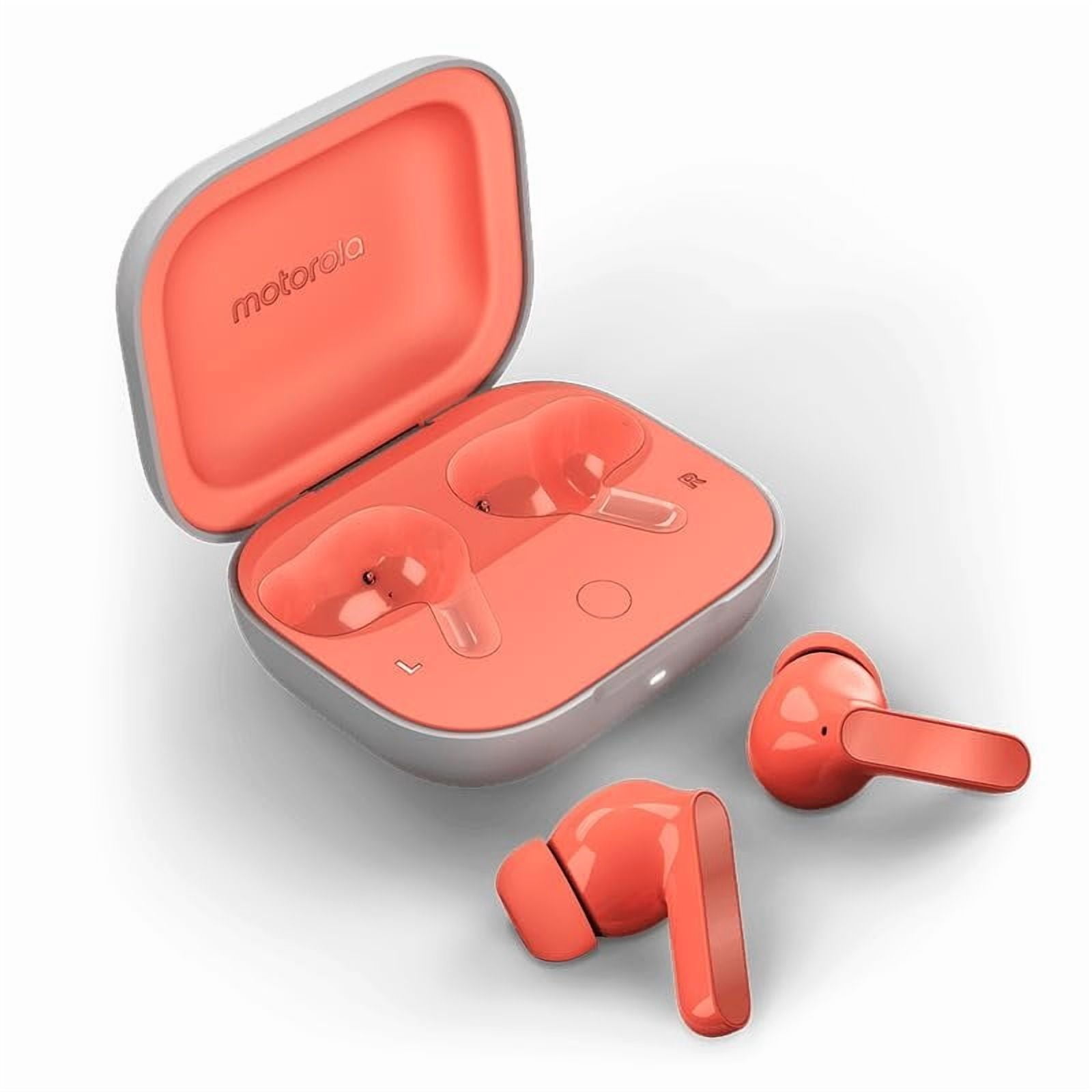 Motorola Moto Buds XT2441-1 Dinamic ANC, Triple Mic. Array, IPX IP54, Bluetooth 5.3, Dolby Atmos-Sound - Peach Pink