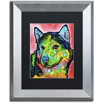 Trademark Fine Art "Siberian Front" Canvas Art by Dean Russo, Black Matte, Silver Frame