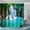 Blue Lake, variant on Shower Curtains Waterproof Polyester Fabric,Large Width Bright Partition Curtain with Sunrise Beach Print,Shower Curtain Liner for Bathtub Bathroom with 12 White Hooks (72 x72 inches)
