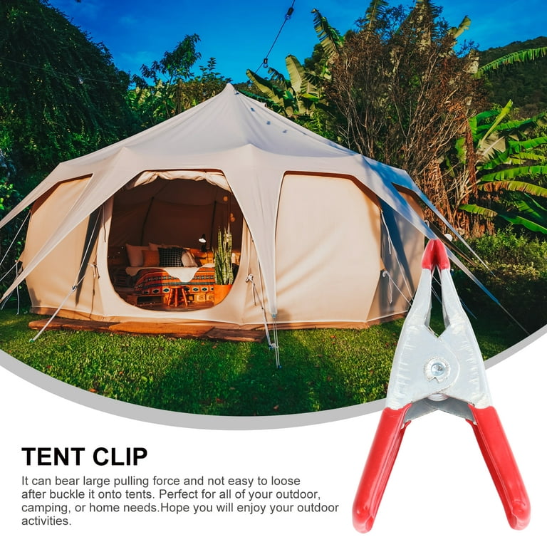 10 Pcs Camping Tent Holder Gripper Alligator Clip Tents Clip Tarp