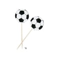 thumbnail image 1 of B Football Party Tableware Set Disposable Plates Cups Napkins Soccer Theme Birthday Decor B, 1 of 6