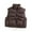 18#Coffee, variant on Girls Puffer Solid Color Vest Winter Sleeveless Quilted Jackets Boys Lightweight Zipper Waistcoat Coat Black 120