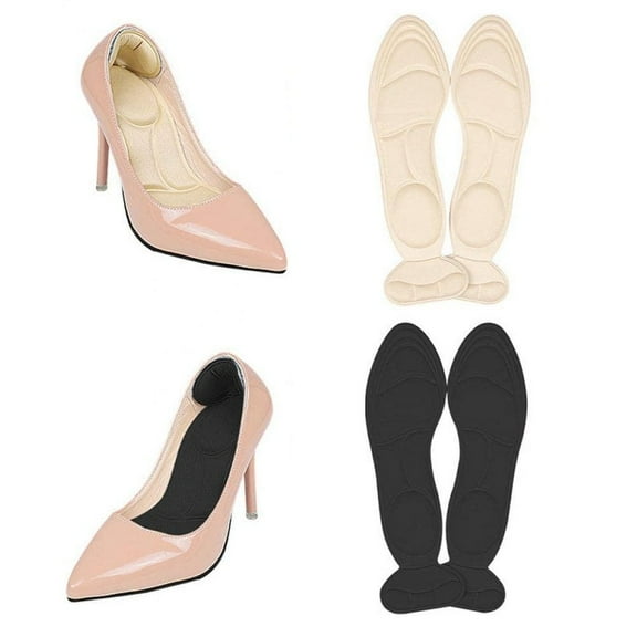 High Heels for Women Non- Increase Insole Back Heel Cushion Pads Shoe Pads for High Heels Shoe Pads for Heels Women Sponge Insoles Heel Support Pad Heel Pad Full Pad Miss (2 Pairs), One Size