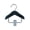 Black, variant on SunRoad Mini Clothes Hanger Premium Wood Baby Clothes Hanger with Non-Slip Clips Practical Pet Clothes Hook for Home