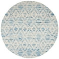thumbnail image 4 of SAFAVIEH Marbella Alicia Geometric Diamonds Wool Area Rug, Dark Blue/Ivory, 10' x 14', 4 of 10