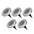 thumbnail image 1 of 5 piezas de luz solar impermeable con chip de 20 LED para decoración de jardín al aire libre, 1 of 10