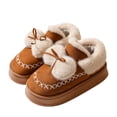 thumbnail image 2 of Zapatillas para uso al aire libre en invierno, zapatos de algodón con lazo de interior de suela gruesa, zapatillas bajas de algodón cálidas de terciopelo de invierno para mujer, 2 of 5