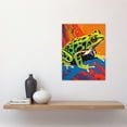 thumbnail image 2 of Frog Vibrant Bathroom Painting Animal Portrait With Bold Colours Unframed Wall Art Print Poster Home Decor Premium, 2 of 5