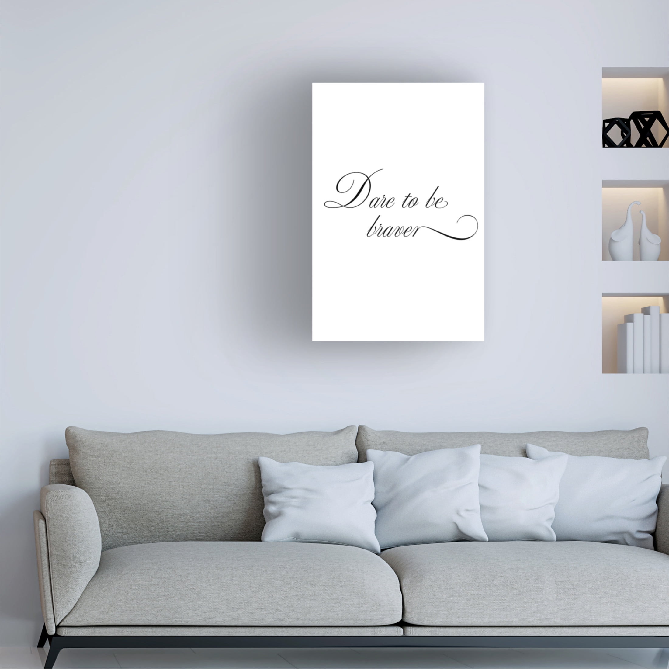 Trademark Fine Art Pictufy Studio II Dare to be braver Canvas Wall Art