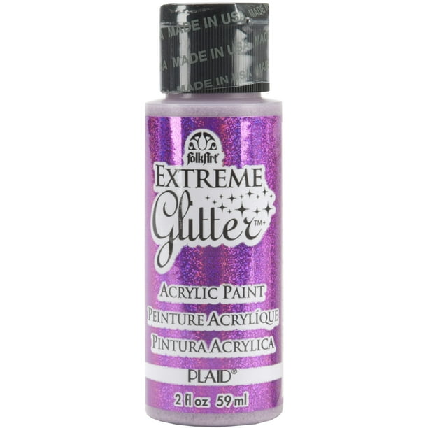 FolkArt 2837E Extreme Glitter Acrylic Craft Paint, Glitter Finish