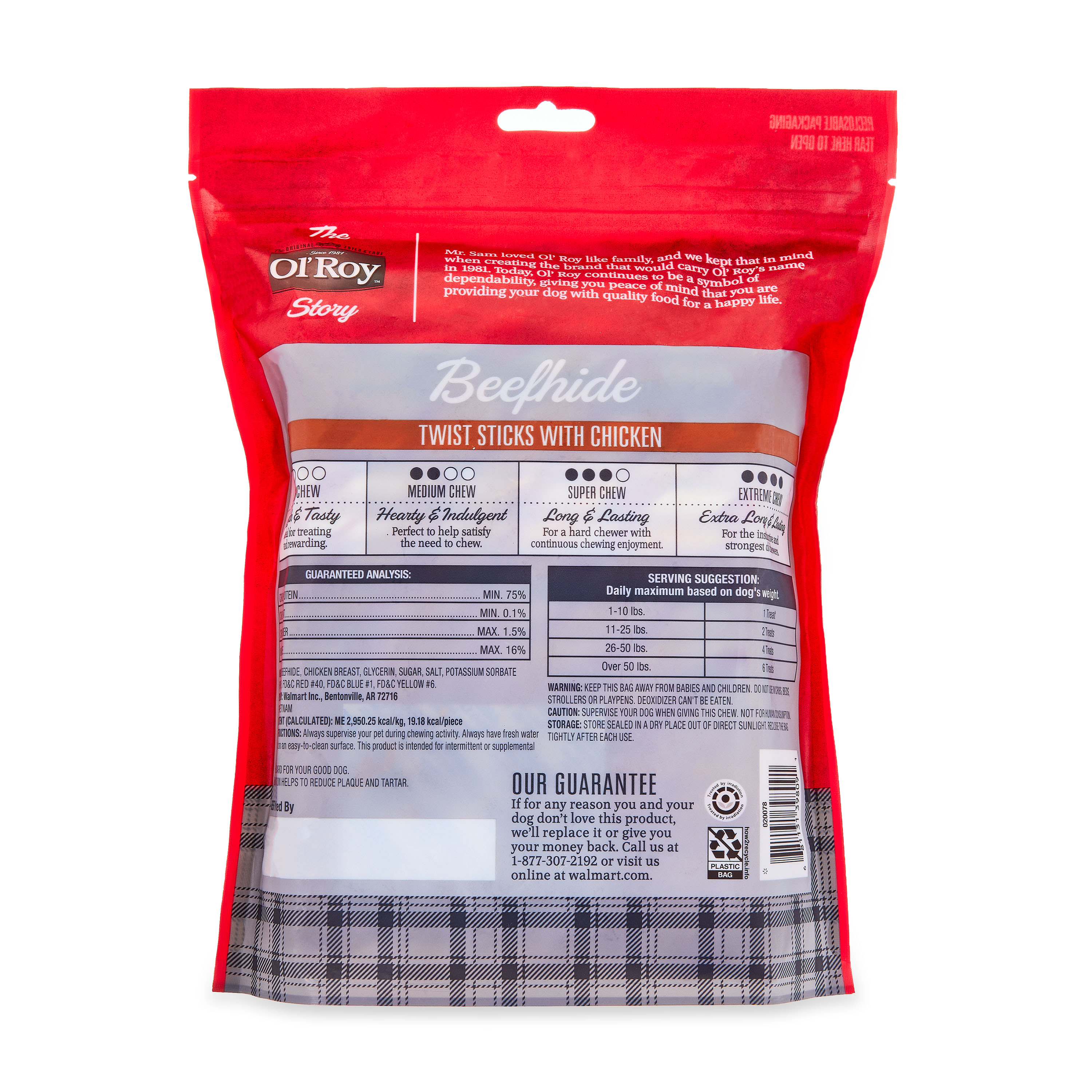 Ol'Roy Rawhide Chicken Sticks 100 Count 23.6oz photo 8