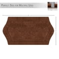 thumbnail image 6 of HOME WEAVERS Waterford Collection Cotton Tufted Bath Rug, 17" x 24", Chocolate, 6 of 8